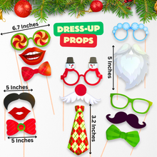 Christmas Photo Booth Props – 42 Christmas Signs and Props for Picture Photoshoot