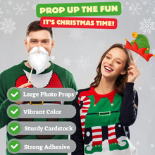 Christmas Photo Booth Props – 42 Christmas Signs and Props for Picture Photoshoot