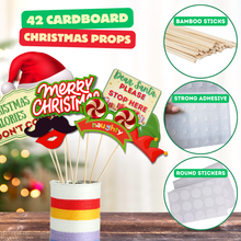 Christmas Photo Booth Props – 42 Christmas Signs and Props for Picture Photoshoot